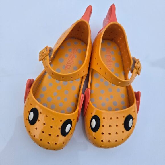Mini Melissa‎ + Fabula Fish Mary Jane Flats Shoes Toddler Girls Size 9 - Picture 1 of 7